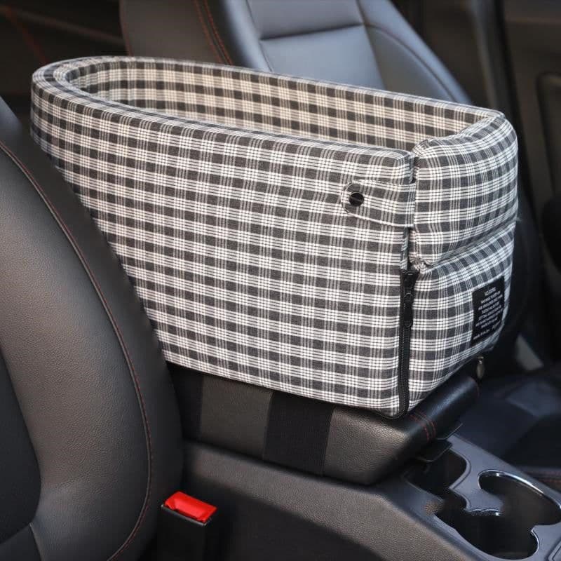 image-Portable Pet Dog Car Seat Central Control Nonslip Dog Carriers Safe Car Armrest Box Booster Kennel Bed For Small Cat Dog Travel