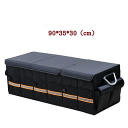 image-Car Trunk Organizer Foldable Cover Heavy Duty Collapsible Car Trunk Storage Box Car Cargo Trunk Bag With Lid For Sedan SUV