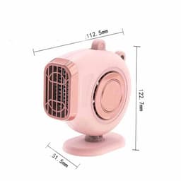 image-Warm Cold Dual Use Car Low Noise Defog Windscreen Fan Heater Demister Car Heater Fan Heater Window Mist Remover