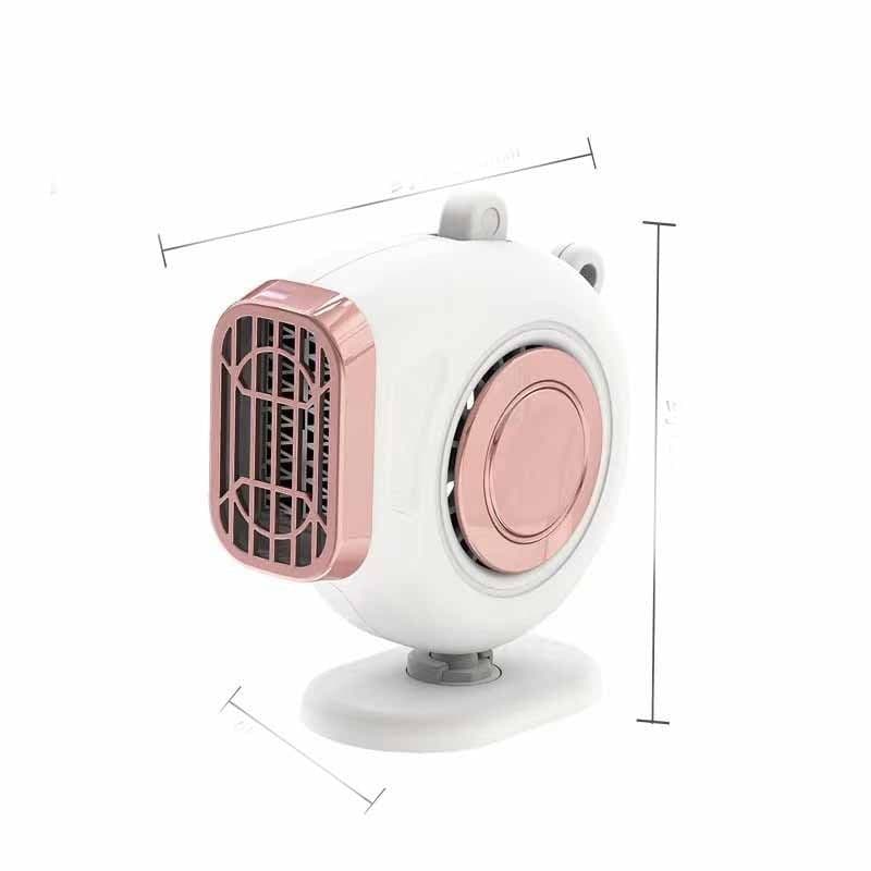 image-Warm Cold Dual Use Car Low Noise Defog Windscreen Fan Heater Demister Car Heater Fan Heater Window Mist Remover