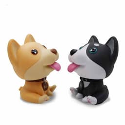 image-Car Dashboard Toys Nodding Dog Shaking Head Bobblehead Dolls Wobble Head Auto Accessory Interior Decor Car Ornaments Gifts Cute