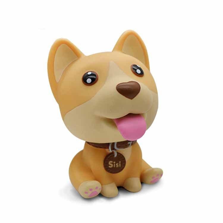image-Car Dashboard Toys Nodding Dog Shaking Head Bobblehead Dolls Wobble Head Auto Accessory Interior Decor Car Ornaments Gifts Cute