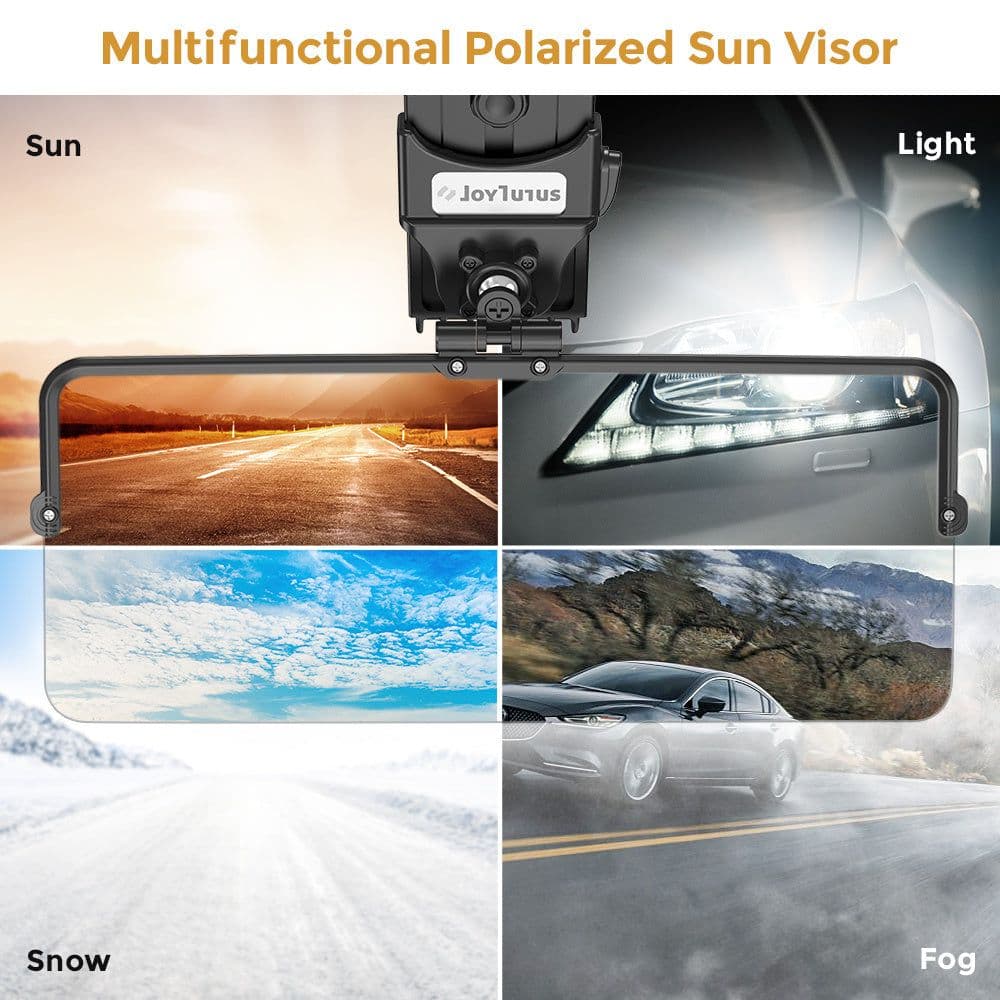 image-Polarized Car Sun Visor, Clear View, Anti-glare, UV Protection