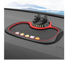 image-Non-Slip Car Phone Pad For 4-in-1 Car Parking Number Card Anti-Slip Mat Auto Phone Holder Sticky Anti Slide Dash Phone Mount