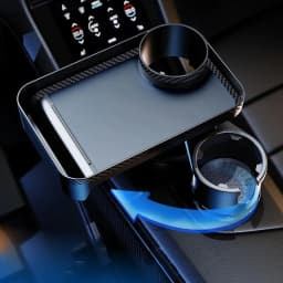 image-Simple Car 360 Degree Rotating Dinner Plate Tray
