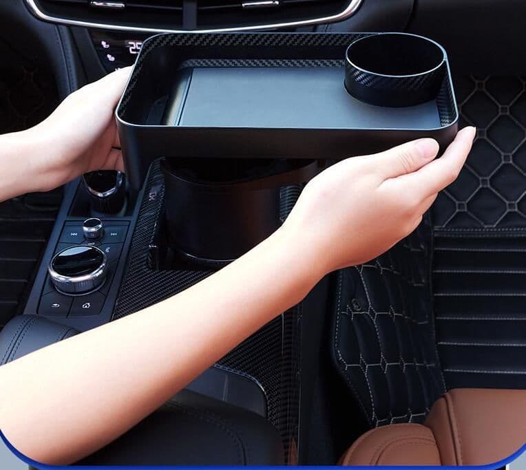 image-Simple Car 360 Degree Rotating Dinner Plate Tray