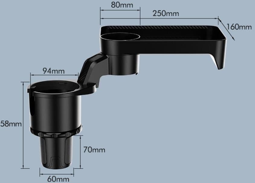 image-Simple Car 360 Degree Rotating Dinner Plate Tray
