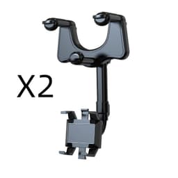 image-Rearview Mirror Phone Holder For Car Rotatable And Retractable Car Phone Holder Multifunctional 360 Rear View Mirror Phone Holder Suitable For All Mobile Phones And All Car