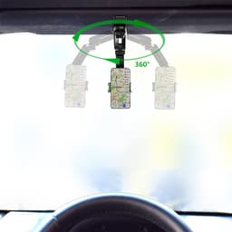 image-Multifunctional Vehicle Mount Sun Visor Rear Seat Shot