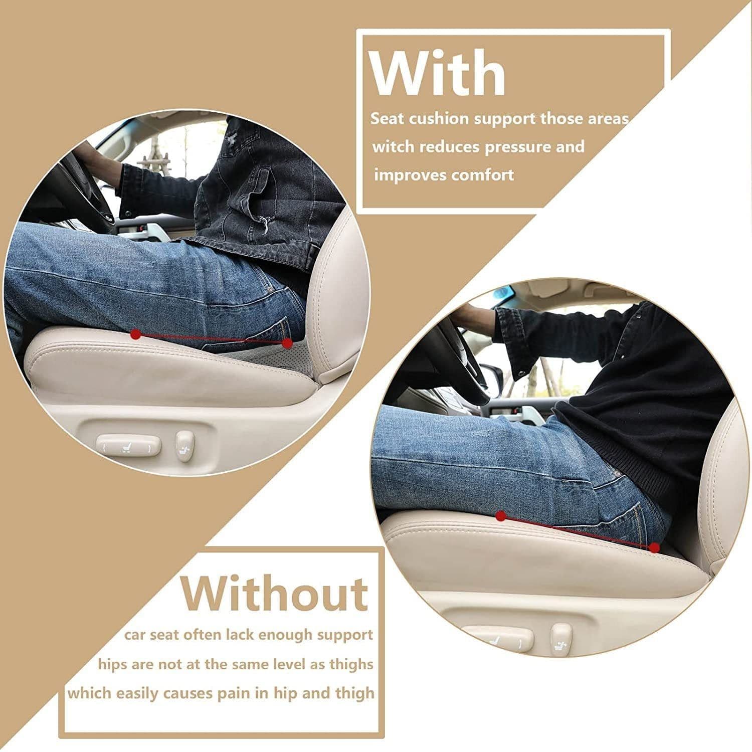 image-Car Seat Cushion Is Thickened And The Main Driver Increased
