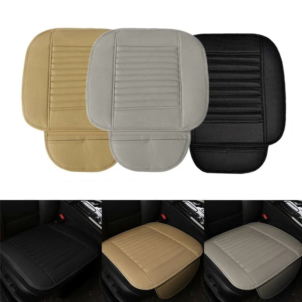 image-3D Universal PU Leather Car Seat Cover Breathable Pad Mat For Auto Chair Cushion