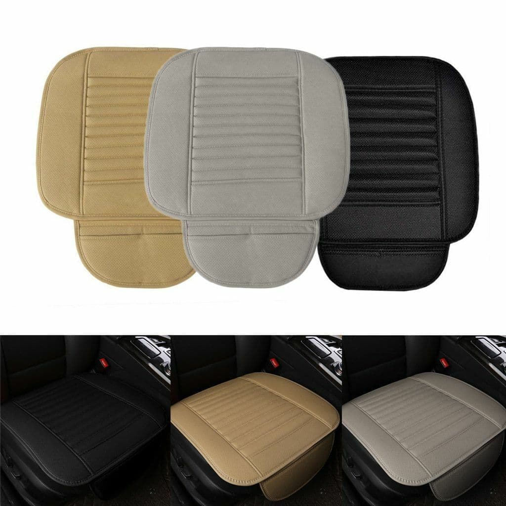 image-3D Universal PU Leather Car Seat Cover Breathable Pad Mat For Auto Chair Cushion