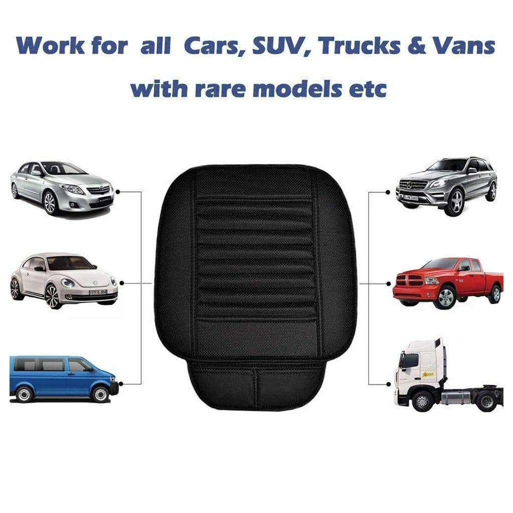 image-3D Universal PU Leather Car Seat Cover Breathable Pad Mat For Auto Chair Cushion