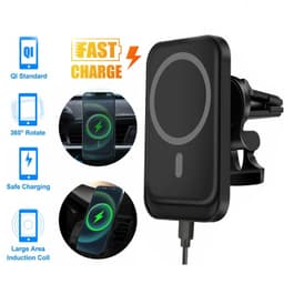 image-Magnetic Wireless Chargers Car Air Vent Stand Phone Holder Mini QI Fast Charging Station For Phone