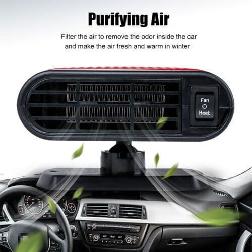 image-1000W Car Heater 12V Portable Electric Heating Fan Defogger Defroster Demister