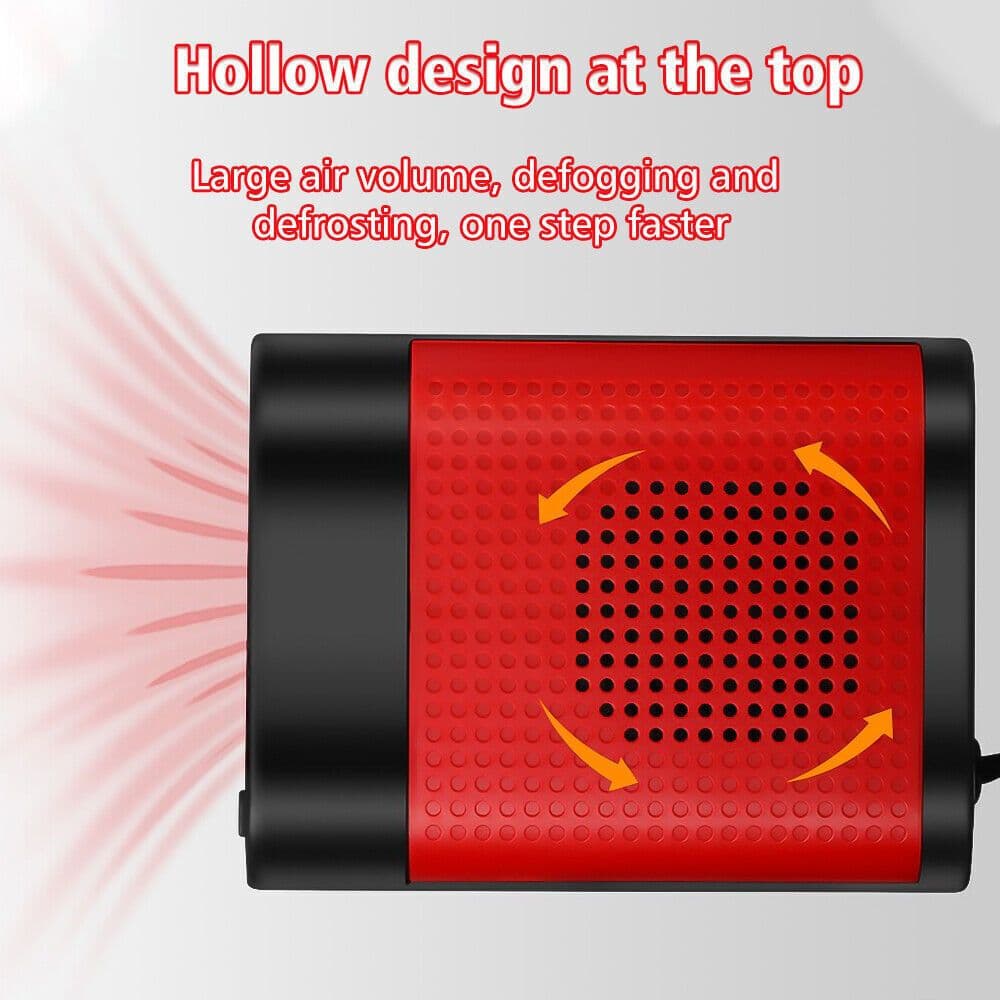 image-1000W Car Heater 12V Portable Electric Heating Fan Defogger Defroster Demister
