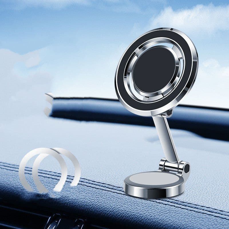 image-Mobile Phone Holder Clip Fixation Mount Phone Holder In Car Flexible Clip Double 360 Degree Stand Bracket Support
