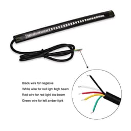 image-Universal Flexible Led Strip Tail Stop Light Motorcycle 48 SMD Led Tail Turn Signal Brake License Plate Light Strip Motorcycle