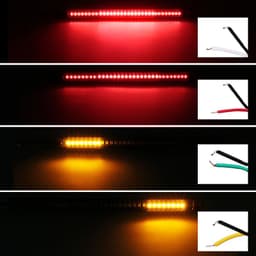image-Universal Flexible Led Strip Tail Stop Light Motorcycle 48 SMD Led Tail Turn Signal Brake License Plate Light Strip Motorcycle