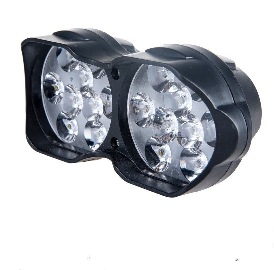 image-L15 Motorcycle LED Headlights Electric Car External Lights 9 Beads 18 Beads Double Lights Highlights Concentrated 9V-85V Spotlights