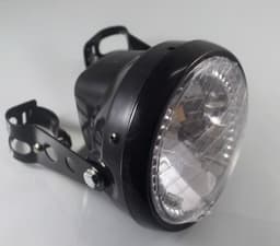 image-Motorcycle Headlight Turn Signal Indicator Blinker Light With Bracket Headlamp For Cafe Racer