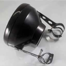 image-Motorcycle Headlight Turn Signal Indicator Blinker Light With Bracket Headlamp For Cafe Racer