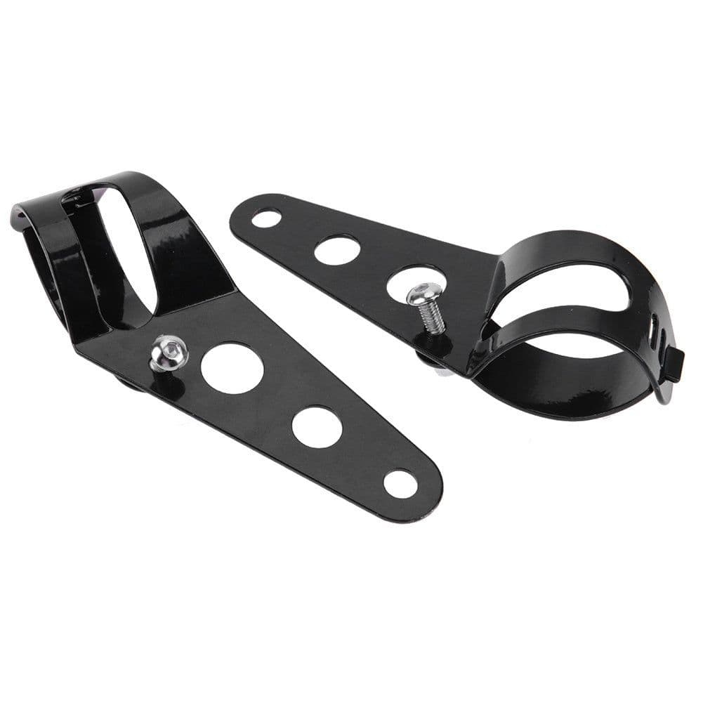 image-Motorcycle Headlight Turn Signal Indicator Blinker Light With Bracket Headlamp For Cafe Racer