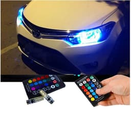 image-Colorful remote control driving light