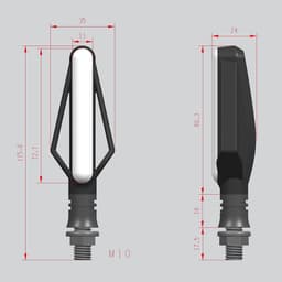 image-Fire arrow motorcycle turn signal running water brake light