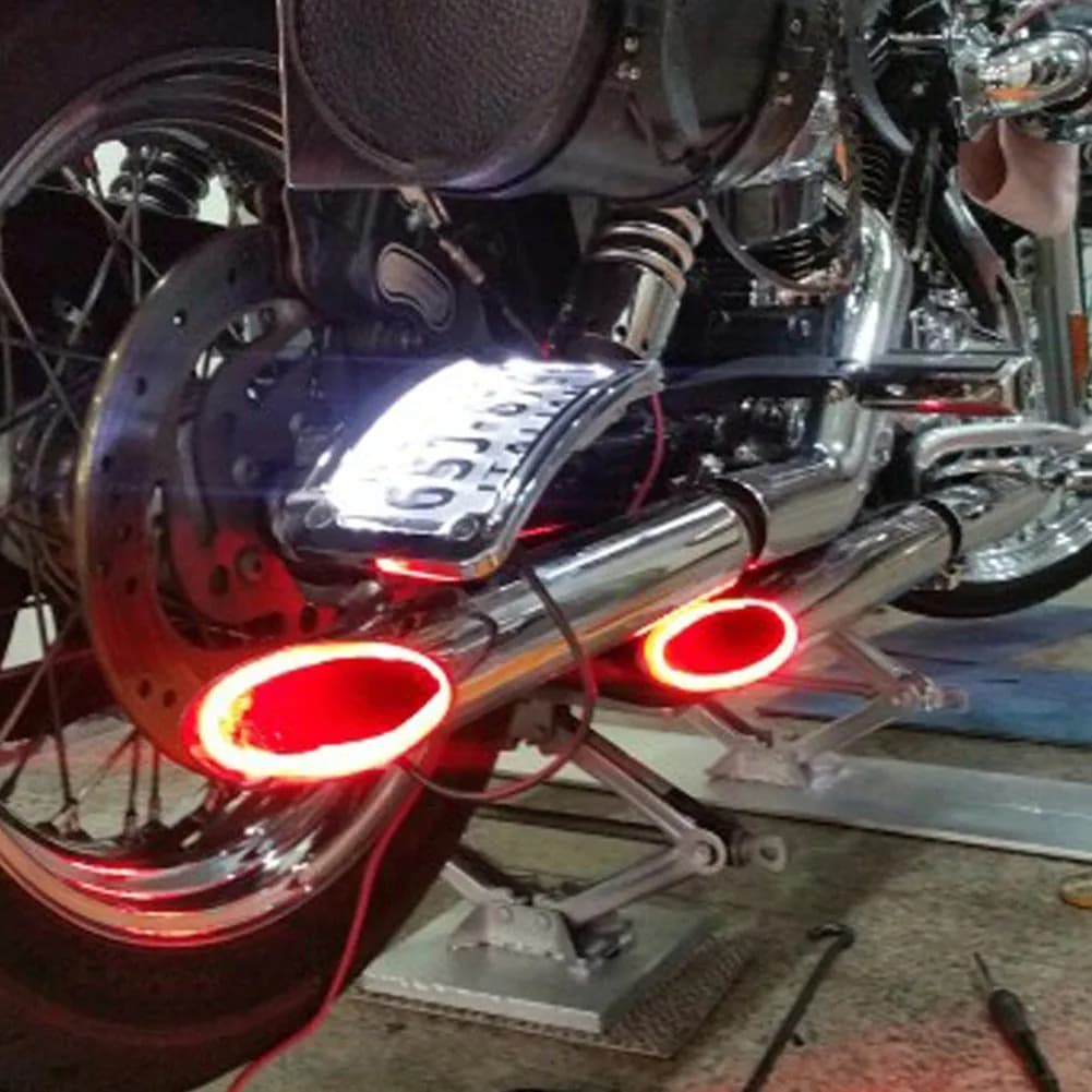 image-Motorcycle modified exhaust lamp