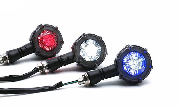 image-Turn Signal Lights, Motorcycle Modification LED Two-Color Water Indicator Signal