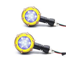 image-Turn Signal Lights, Motorcycle Modification LED Two-Color Water Indicator Signal