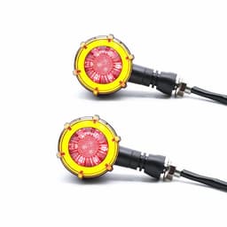 image-Turn Signal Lights, Motorcycle Modification LED Two-Color Water Indicator Signal