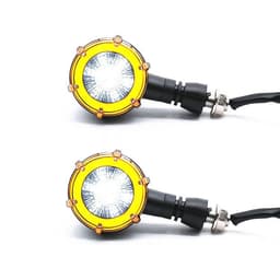 image-Turn Signal Lights, Motorcycle Modification LED Two-Color Water Indicator Signal