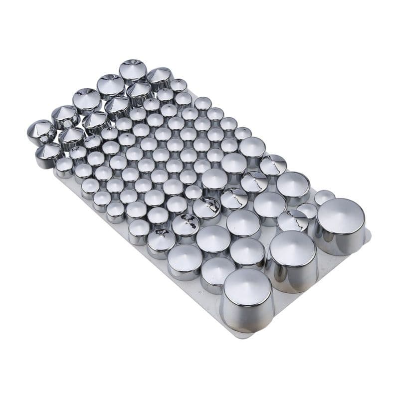 image-87pcs Motorcycle Chrome ABS Bolt Toppers Kit Softail Twin Cam 1984-2006