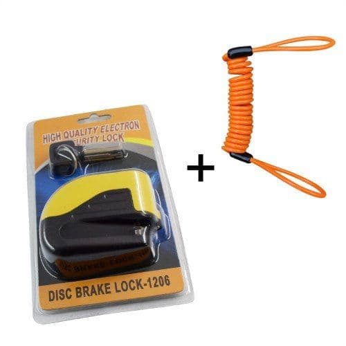 image-Motorcycle alarm disc brake lock anti-theft lock