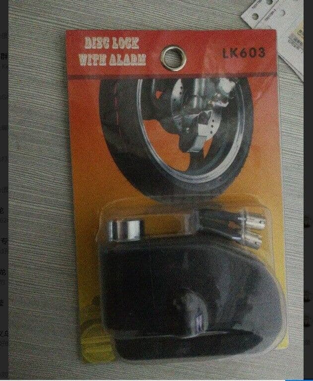 image-Motorcycle alarm disc brake lock anti-theft lock
