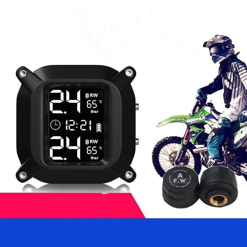 image-Motorcycle Wireless Tire Pressure Monitoring System
