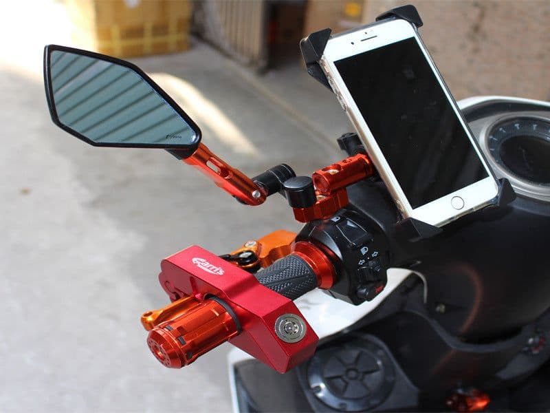 image-Motorcycle Lock Anti-Theft Lock Aluminum Alloy Handlebar Horn Lock