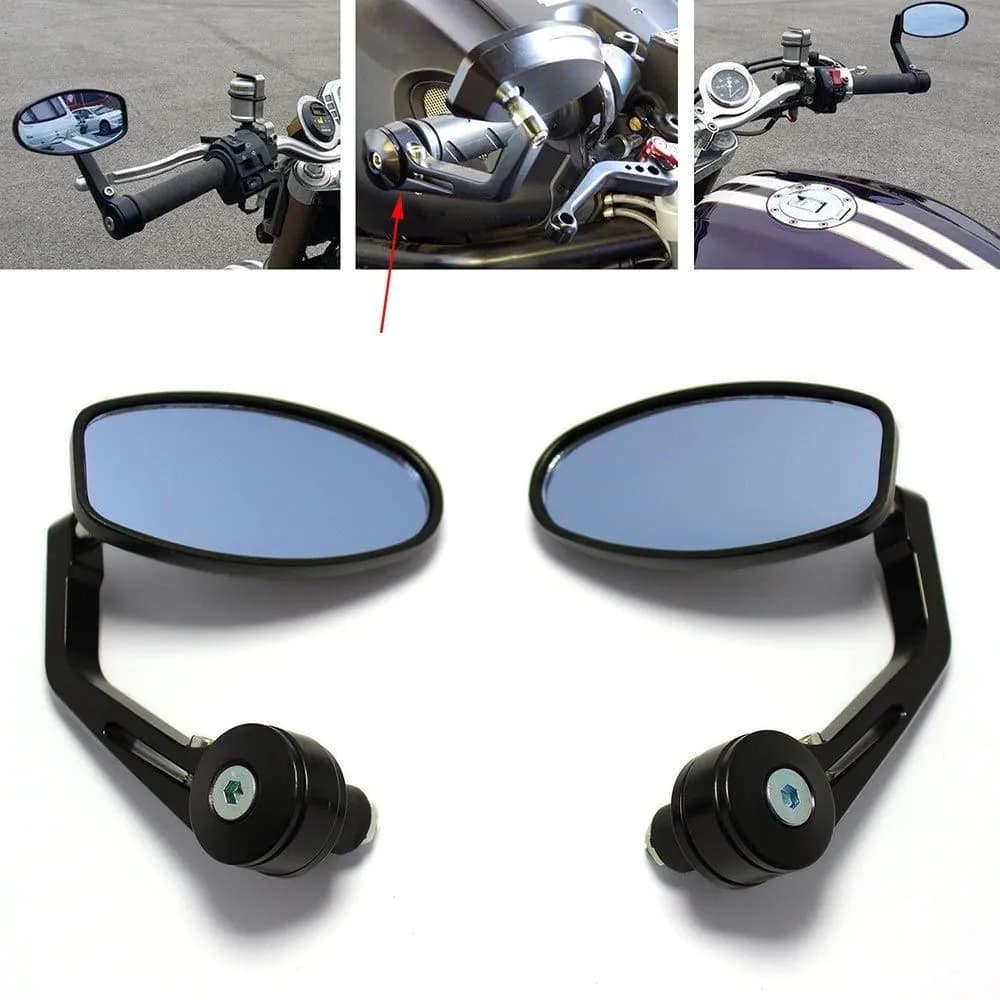 image-Motorcycle Refitting Rearview Mirror Handle Reversing Mirror