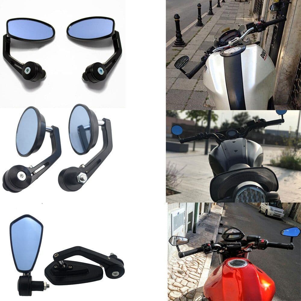 image-Motorcycle Refitting Rearview Mirror Handle Reversing Mirror