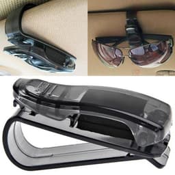 image-Car Sun Visor Glasses Sunglasses Ticket Receipt Card Clip Storage Holder