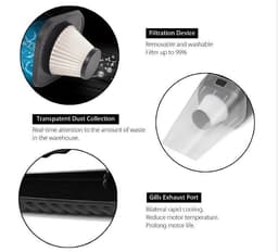 image-High Power Wet and Dry Vacuum Cleaner Car Vacuum Cleaner Super Suction Haipa Handheld