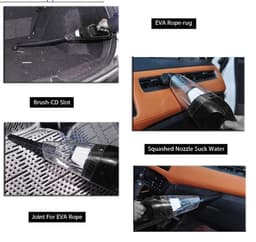 image-High Power Wet and Dry Vacuum Cleaner Car Vacuum Cleaner Super Suction Haipa Handheld