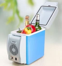 image-Portable 7.5L Mini Auto Fridge Car Refrigerator Multi-Function Home Cooler