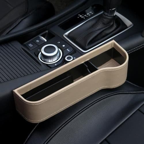 image-PU Car Organizer Seat Gap Storage Box Car Seat Side Slit for Wallet Phone Coins Cigarette Keys Cards Car Accessories