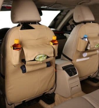image-Car supplies storage box car storage bag box car seat storage leather storage bag box