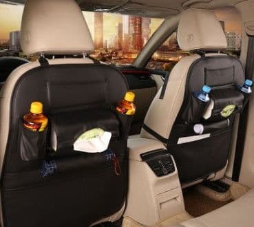 image-Car supplies storage box car storage bag box car seat storage leather storage bag box