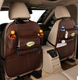 image-Car supplies storage box car storage bag box car seat storage leather storage bag box
