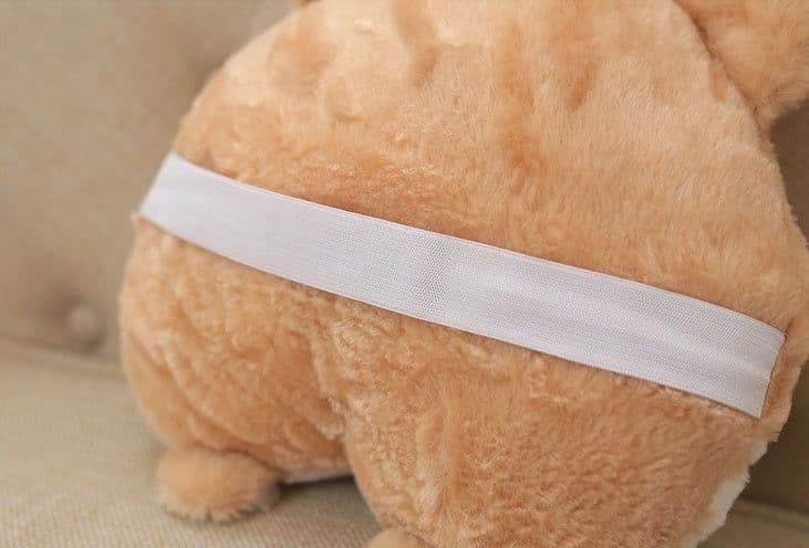 image-New Universal Car Neck Pillow Headrest Seat Cute Soft Corgi Butt Shape Pillows